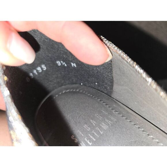Stuart Weitzman Chicpump Pyrite Nocturn Gray Iridescent Sparkle Size‎ 9.5 N - Picture 7 of 9